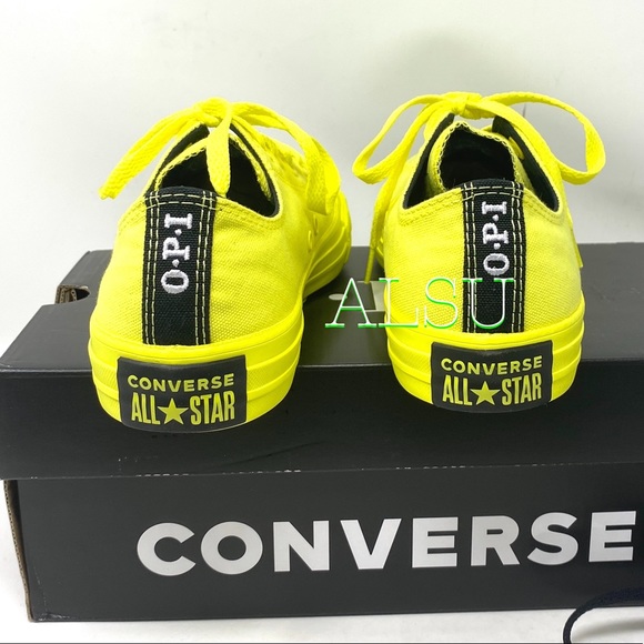 Converse x OPI Ctas Low Canvas Zink Yellow Women’s - Picture 6 of 12